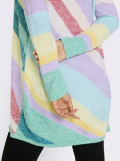 Strickjacke in langer, offener Form