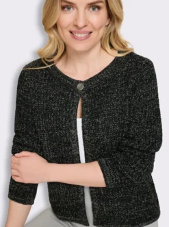 Strickjacke in Melange-Optik