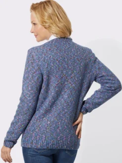 Strickjacke in Melange-Qualität