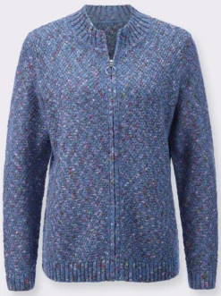 Strickjacke in Melange-Qualität