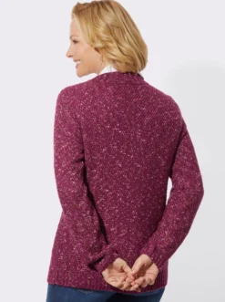 Strickjacke in Melange-Qualität