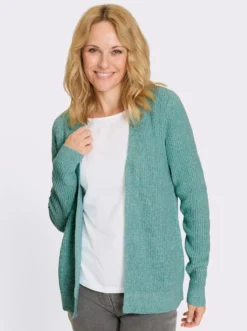 Strickjacke in offener Form