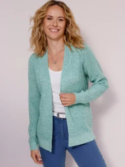 Strickjacke in offener Form