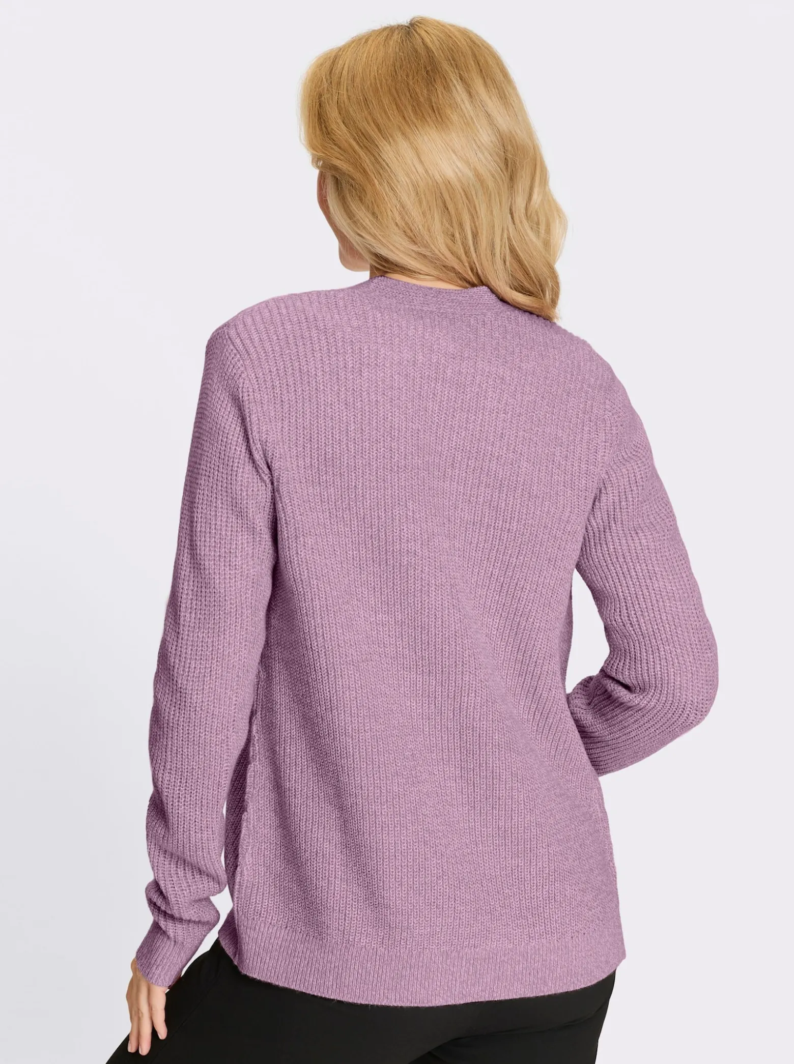 Strickjacke in offener Form