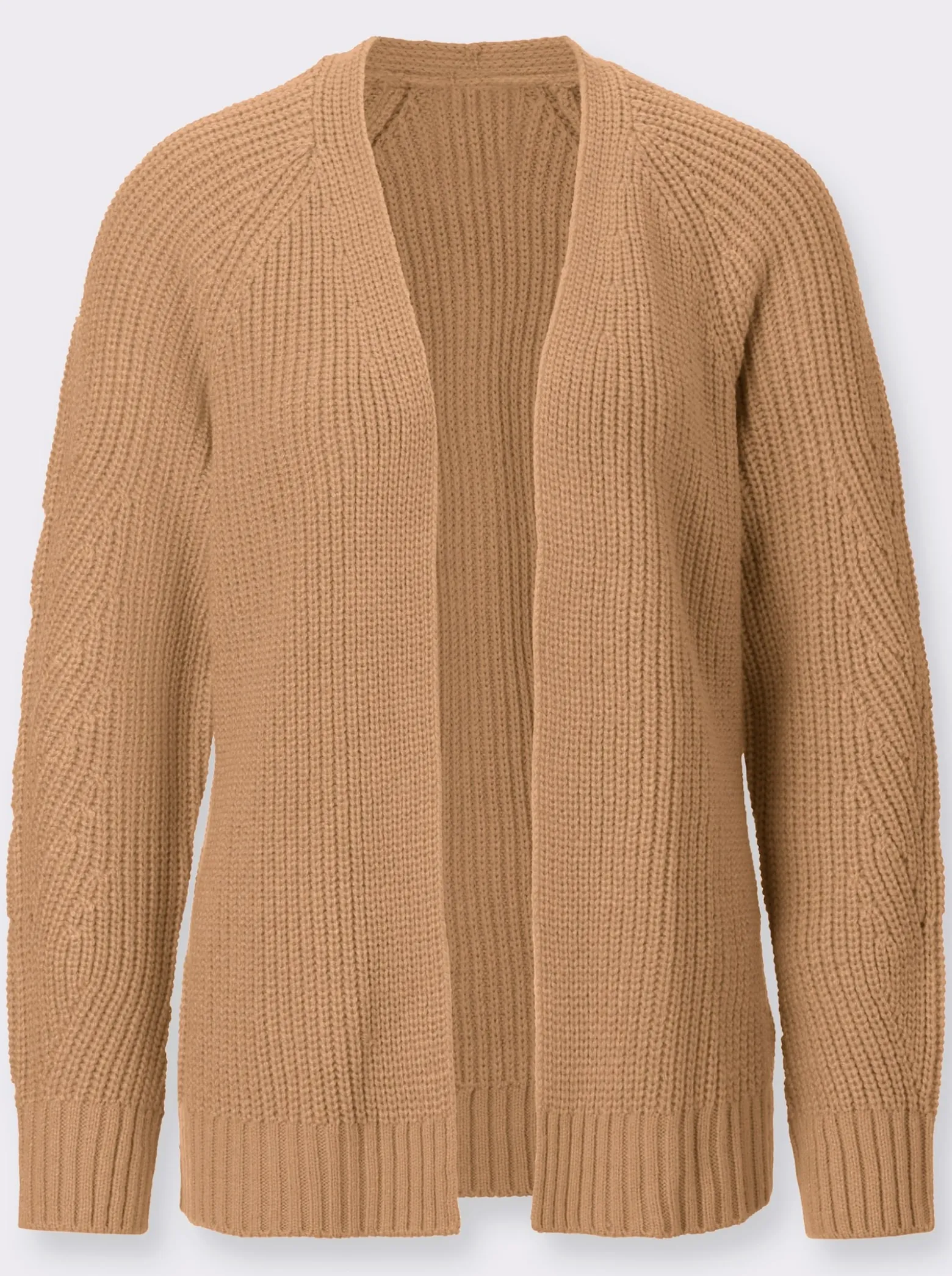 Strickjacke in Ripp-Optik