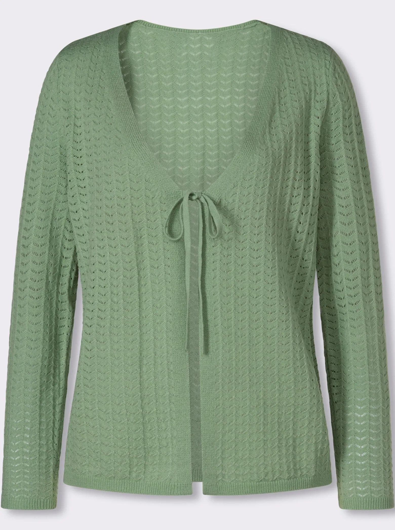 Strickjacke mit Ajour-Muster
