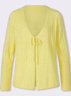 Strickjacke mit Ajour-Muster