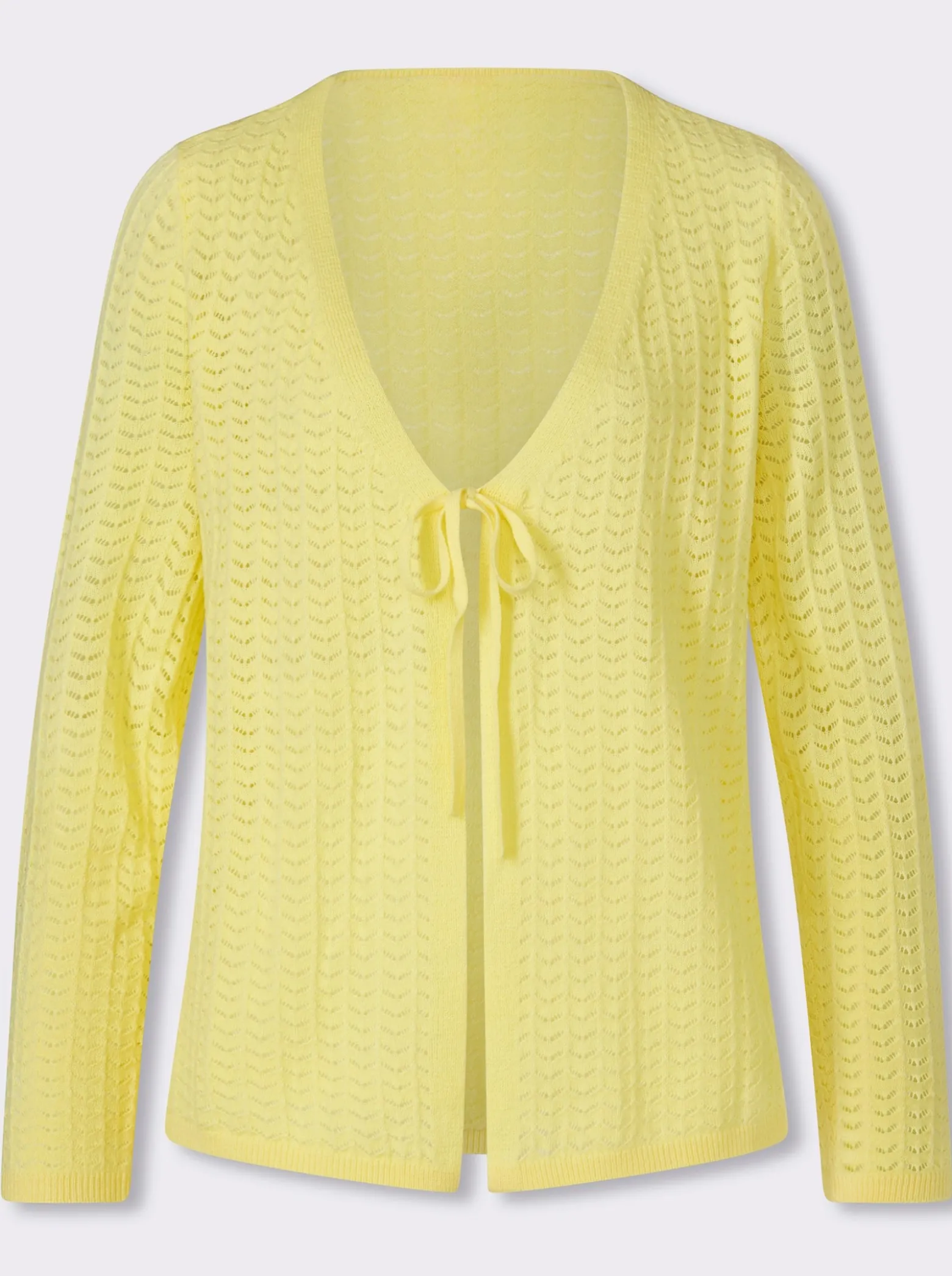 Strickjacke mit Ajour-Muster