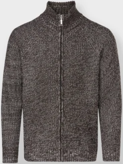 Strickjacke mit durchgehendem Reißverschluss