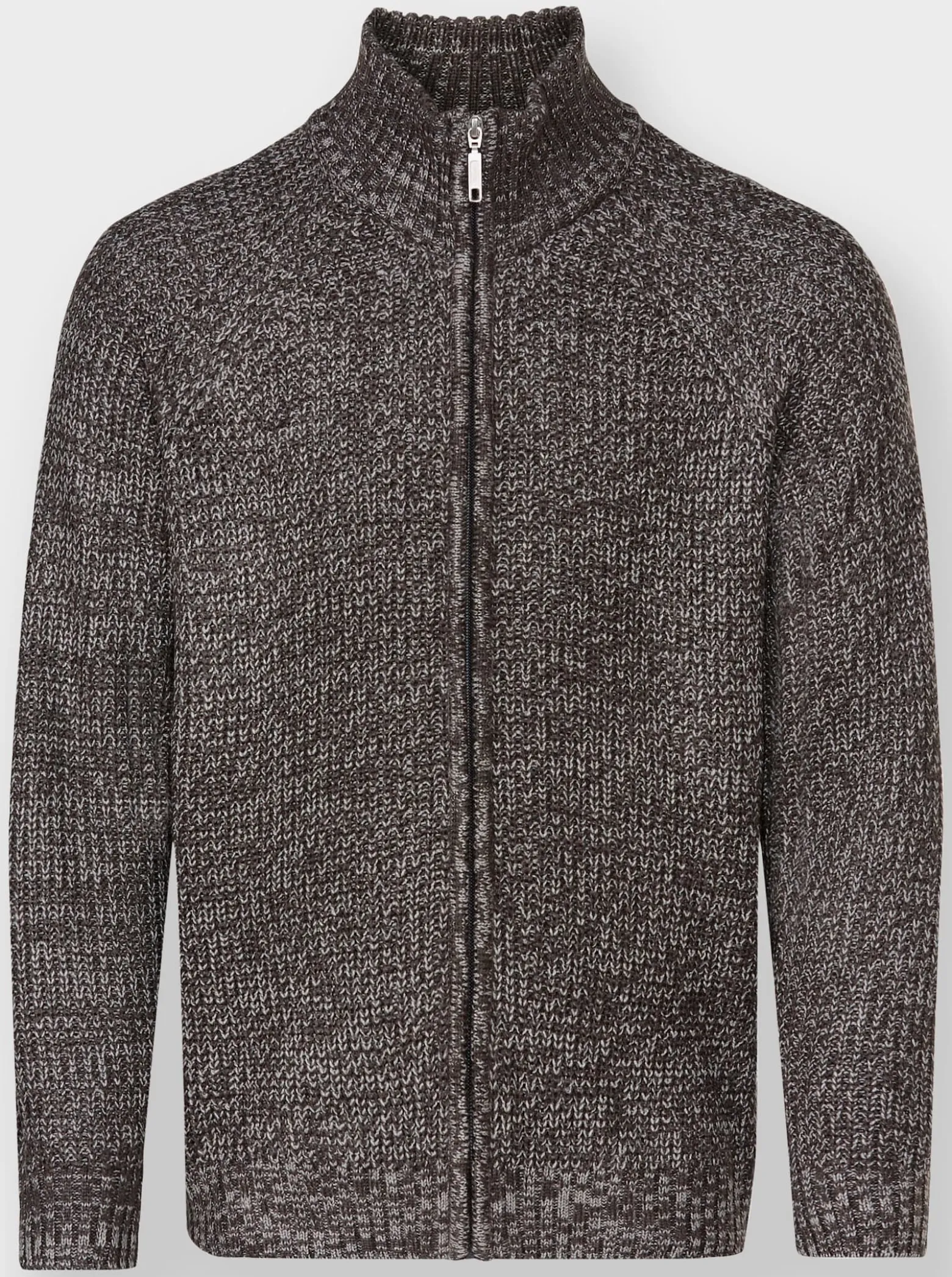 Strickjacke mit durchgehendem Reißverschluss