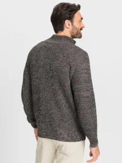 Strickjacke mit durchgehendem Reißverschluss