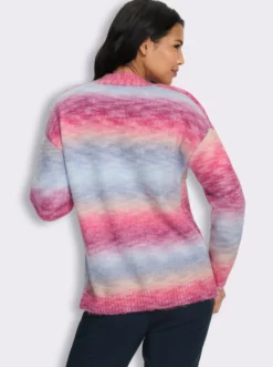 Strickjacke mit Effektgarn