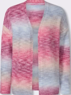 Strickjacke mit Effektgarn