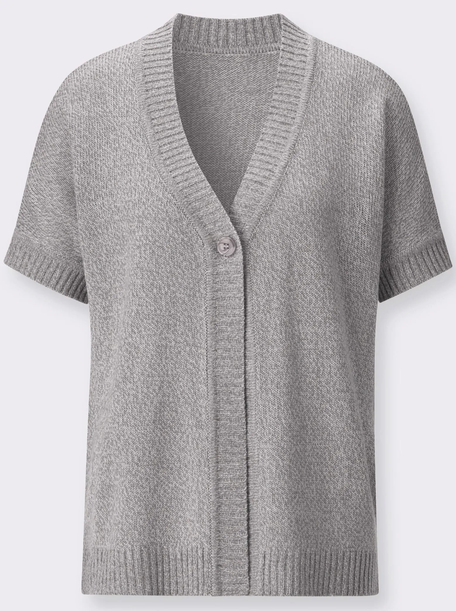 Strickjacke mit Fledermaus-Ärmeln