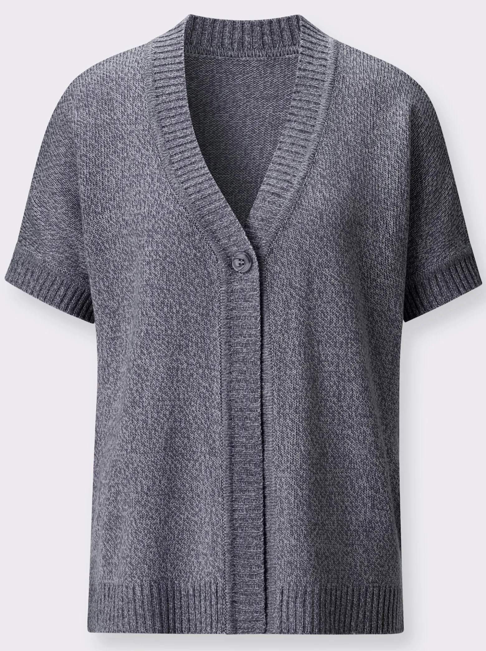 Strickjacke mit Fledermaus-Ärmeln