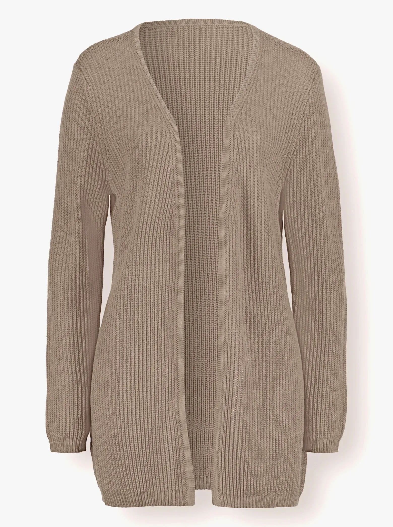Strickjacke mit gerippten Abschlüssen