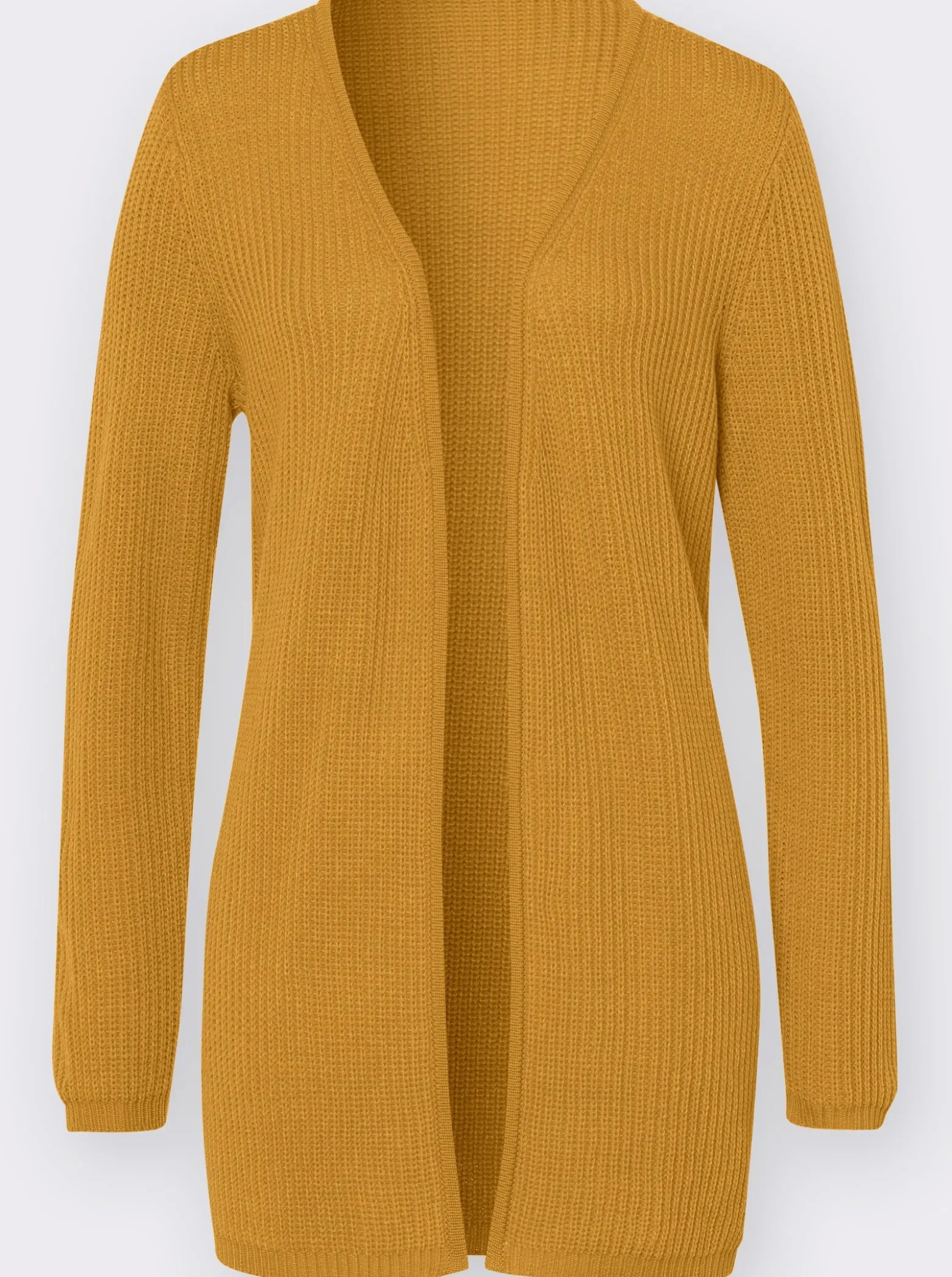 Strickjacke mit gerippten Abschlüssen