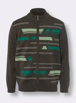 Strickjacke mit grafischem Muster