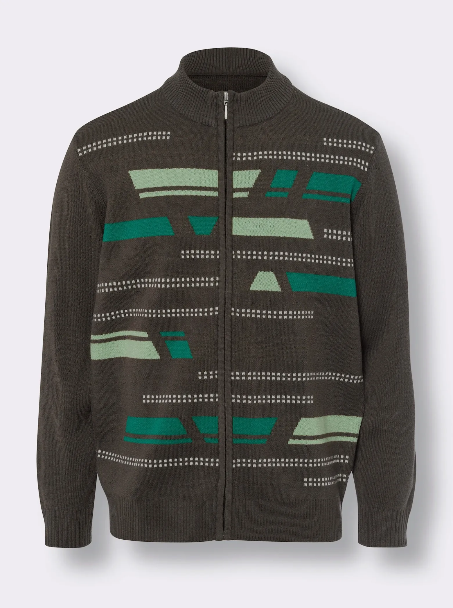 Strickjacke mit grafischem Muster