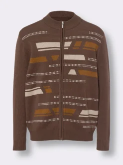 Strickjacke mit grafischem Muster