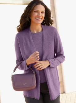 Strickjacke mit 5% Kaschmir