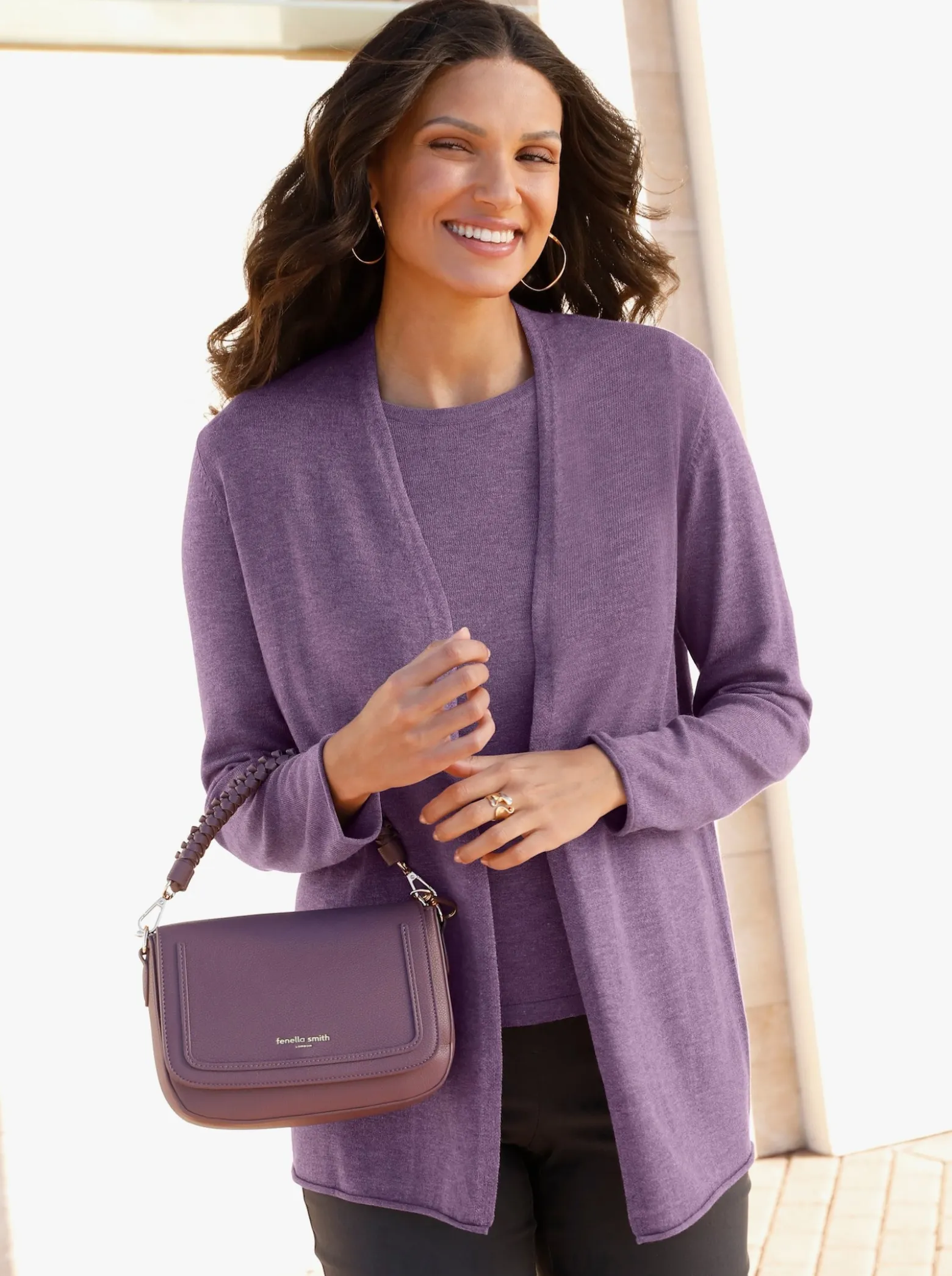 Strickjacke mit 5% Kaschmir