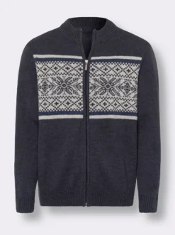 Strickjacke mit Norweger-Muster