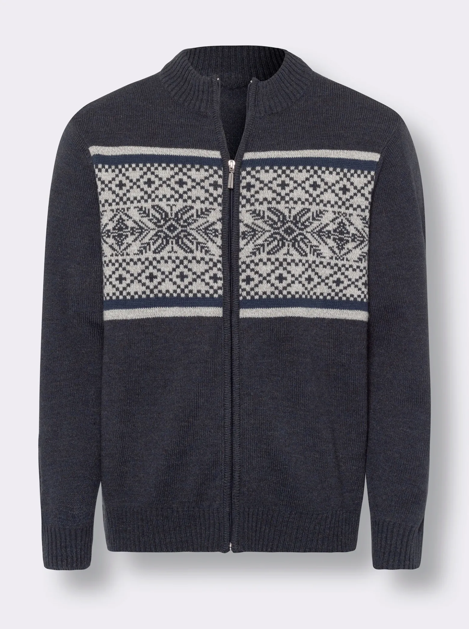 Strickjacke mit Norweger-Muster