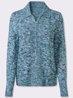 Strickjacke mit Reißverschluss