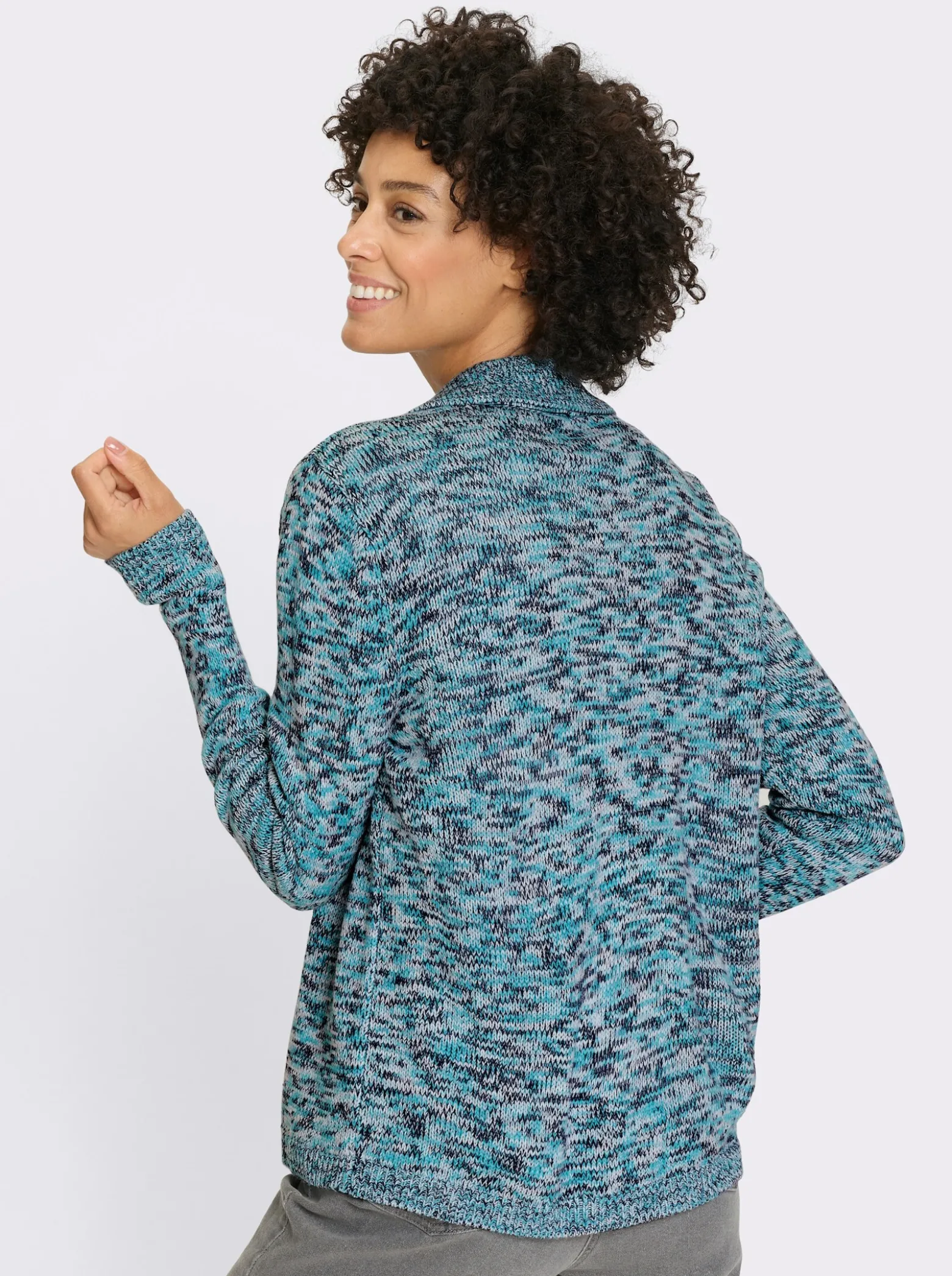 Strickjacke mit Reißverschluss