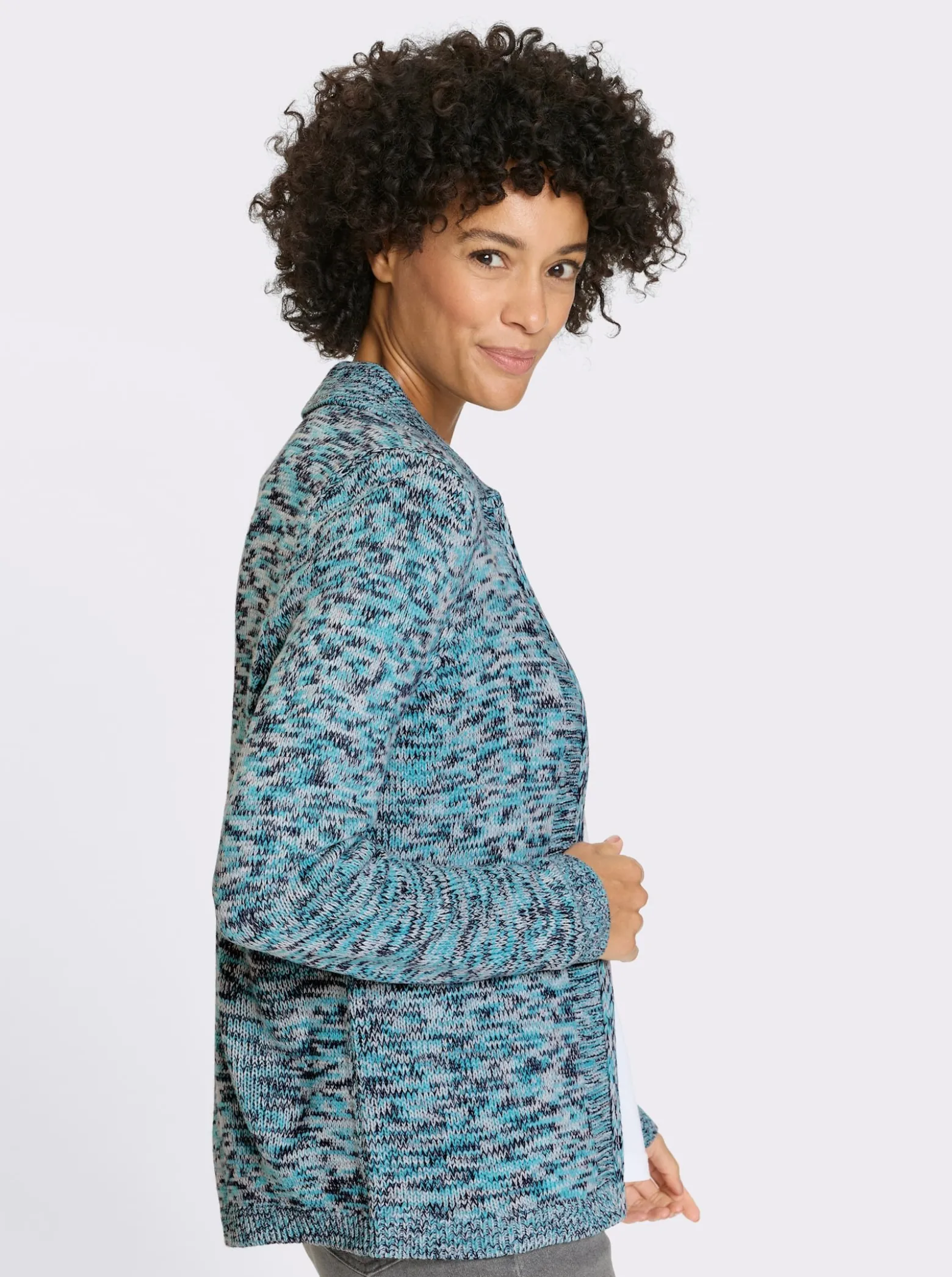 Strickjacke mit Reißverschluss