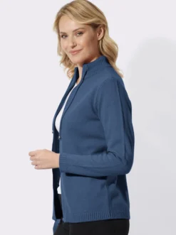 Strickjacke mit Reißverschluss