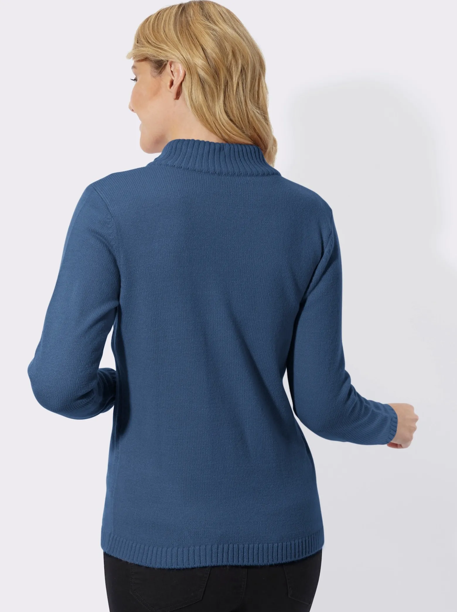 Strickjacke mit Reißverschluss