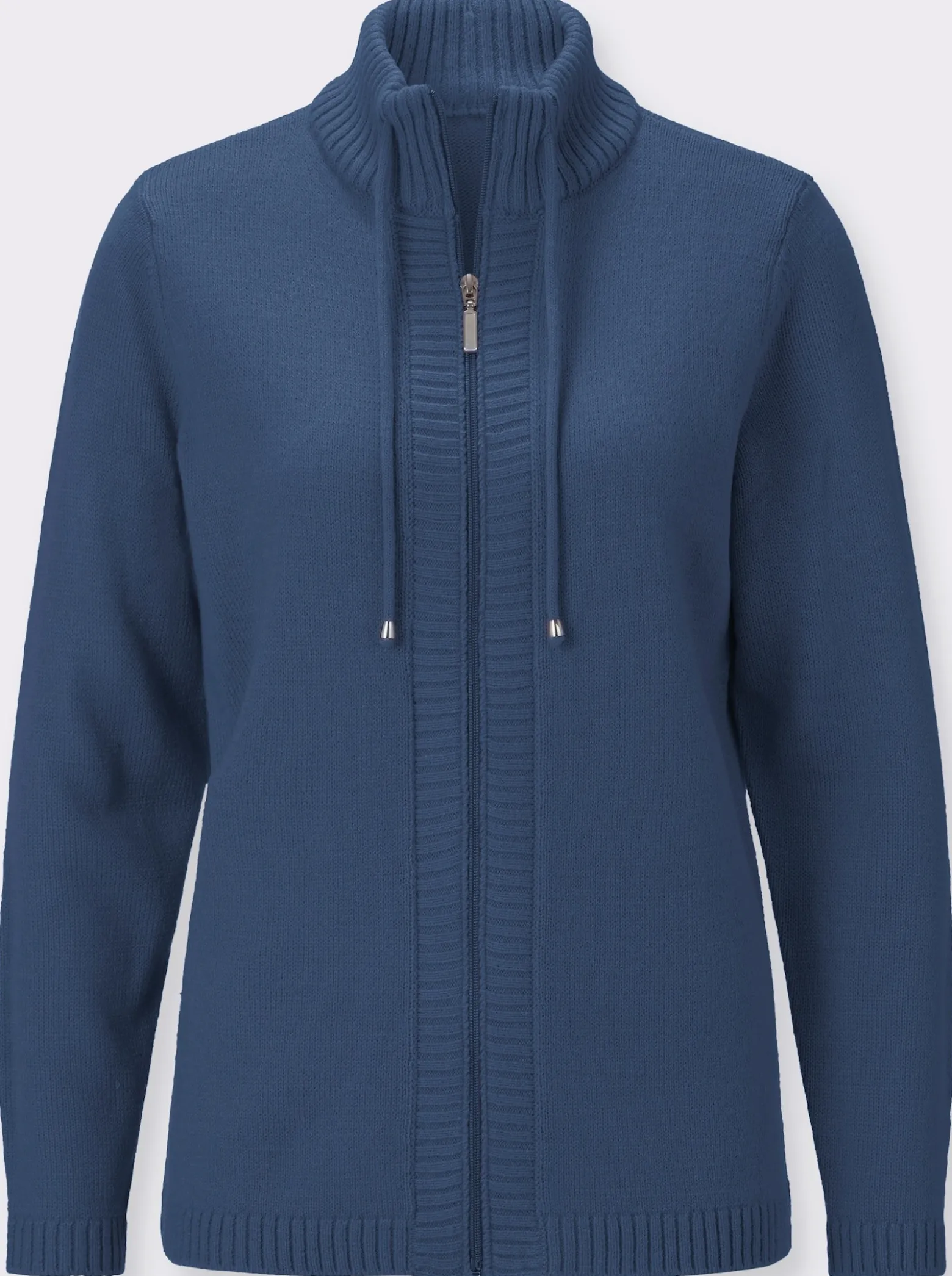 Strickjacke mit Reißverschluss