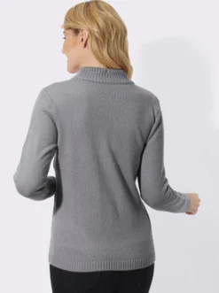 Strickjacke mit Reißverschluss