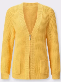 Strickjacke mit Reißverschluss