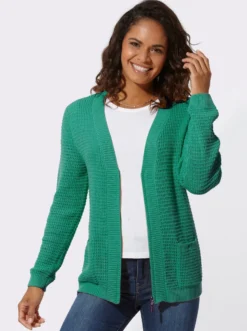 Strickjacke mit Reißverschluss
