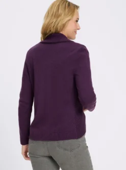 Strickjacke mit Schalkragen