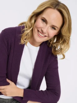 Strickjacke mit Schalkragen
