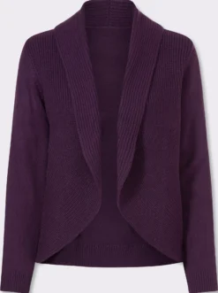 Strickjacke mit Schalkragen