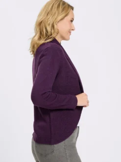 Strickjacke mit Schalkragen