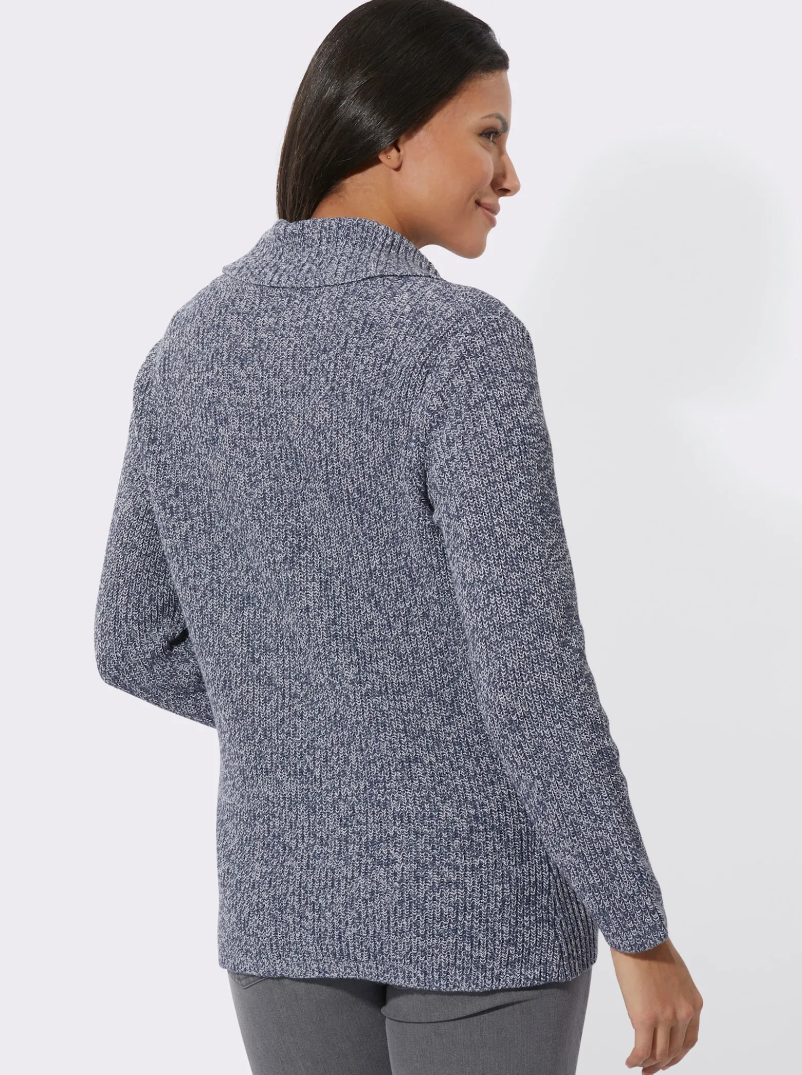 Strickjacke mit Schalkragen