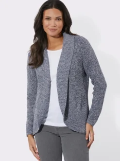 Strickjacke mit Schalkragen