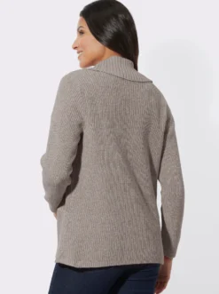 Strickjacke mit Schalkragen