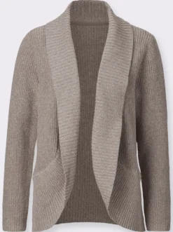 Strickjacke mit Schalkragen