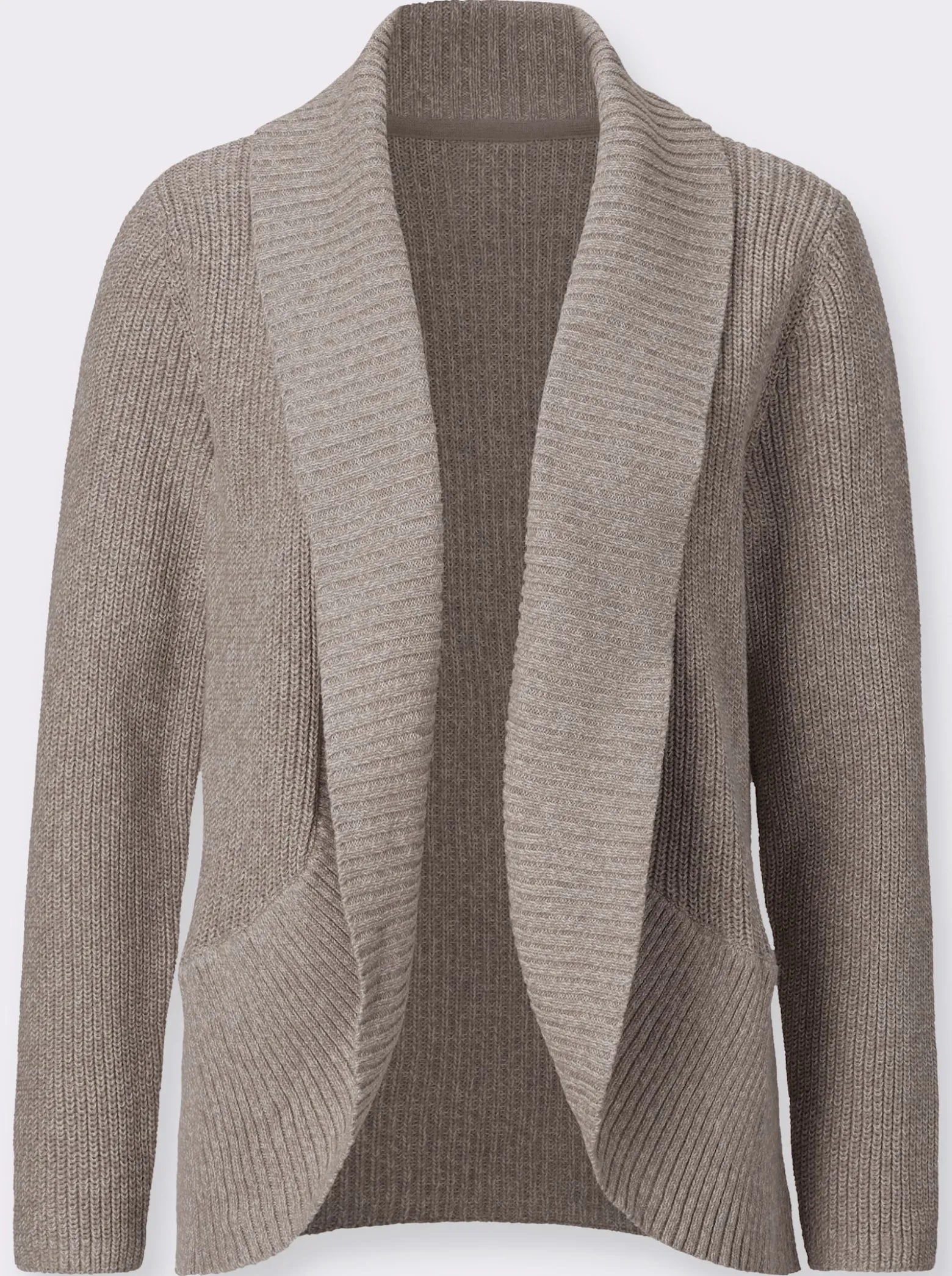 Strickjacke mit Schalkragen
