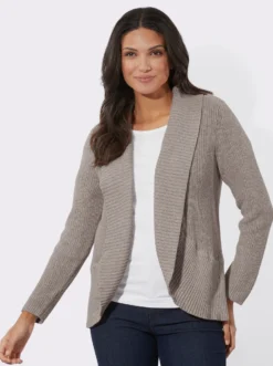 Strickjacke mit Schalkragen
