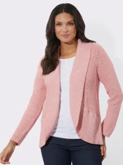 Strickjacke mit Schalkragen
