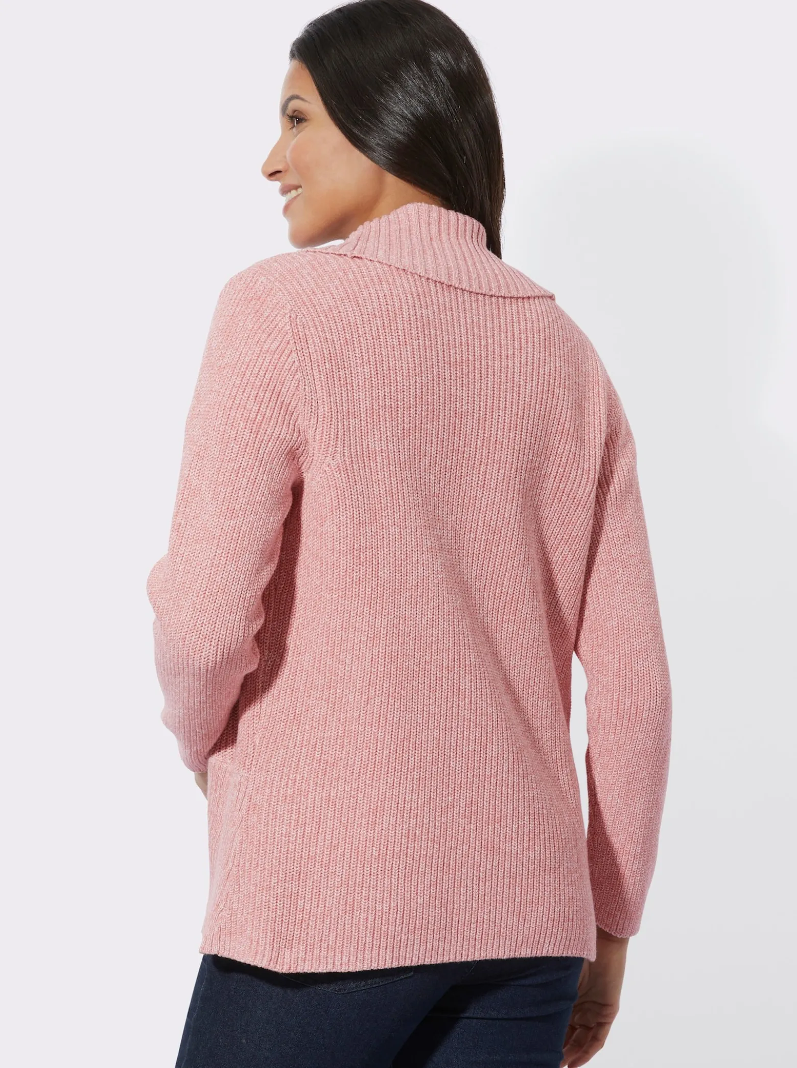 Strickjacke mit Schalkragen