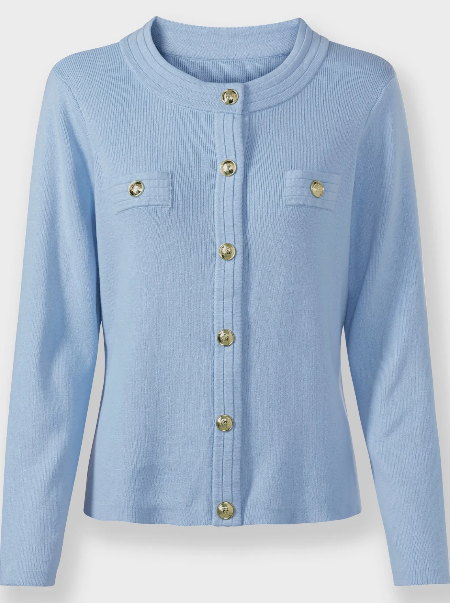 Strickjacke mit Schmuckknöpfen